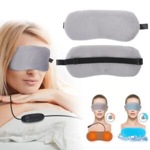 Heated Eye Mask For Sleeping Electric Lavender Hot Steam Compress Eye Patches Cold Compress Spa Blindfold Anti-Dark Circles