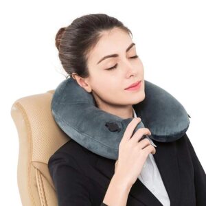 Travel Pillow Aircraft Inflatable Portable Neck Pillow U-Shaped Automatic Inflatable Neck Camping Pillow U-Shaped Pillow