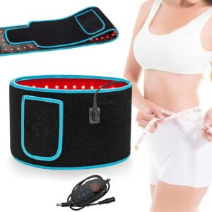 Red Infrared LED Light Therapy Belt Back Pain Relief Wrap Burn Fat Wrap Slimming Machine Waist Heat Pad Full Body