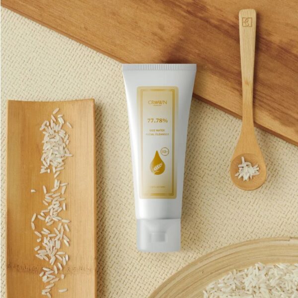 Rice Water Facial Cleanser Moisturizing Oil Control Face Cleansing Face Wash Foam Facial Cleanser Skin Care
