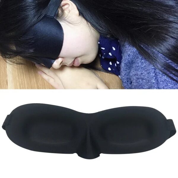 Sleeping Eye Mask Travel Rest Aid Eye Cover Patch Paded Soft Sleeping Mask Blindfold Eye Relax Massager