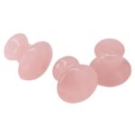 Natural Rose Quartz Stone Gua Sha Tool Mushroom Jade Roller Massager Scraping Board Facial Neck Body Eye Massage Slimming Lift