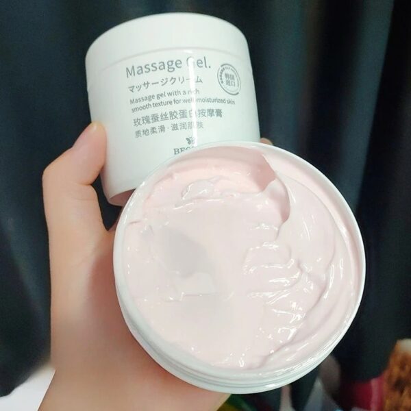 Rose Silk Protein Massage Gel 250g Hydrating Facial cream Brightening Deep Moisturizer Glowing Skin,Non-Greasy Revitalizing Care