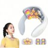 Smart Back And Neck Massager Instrument Shoulder Neck Massage Cervical Vertebra Health Care Vibrator Heating