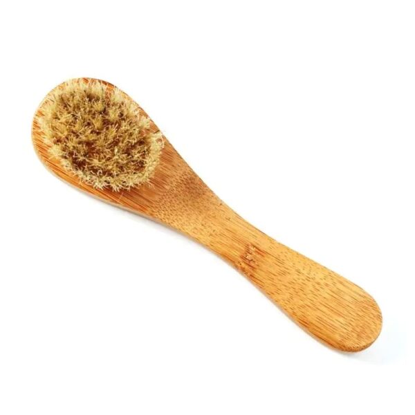 Natural Face Brush Bristles Exfoliating Face Brushes Wooden Woman Man Skin Care Dry Body Brush Massager Scrubber Tools