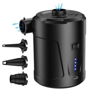 Portable Quick-Fill Air Pump  Perfect Inflator Deflator Pump for Air Mattress Bed Boats Swimming Ring
