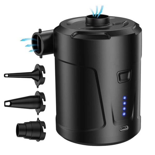 Portable Quick-Fill Air Pump  Perfect Inflator Deflator Pump for Air Mattress Bed Boats Swimming Ring