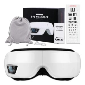 Eye Massager 6D Smart Airbag Vibration Eye Care Instrument Hot Compress Bluetooth Eye Massage Glasses Fatigue
