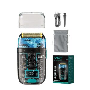 Professional Razor Waterproof Shaving Machine Rechargeable Beard Trimmer Transparent Shaving Machine