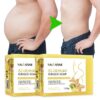 Natural Lymphatic Detox Organic Ginger Soap Slimming Fast Belly Fat Burner Soaps Abdominal Muscle Peach