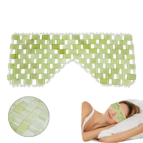Eye Mask Massager Natural Jade Eye Mask Eye Eye for Eye Relax Sleep Massager Mask Tools Mask Care Stone Face Sleep