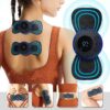 Neck Rechargeable Massager Electric Neck Massage EMS Cervical Vertebra Massage Patch for Muscle Pain Relief,Support