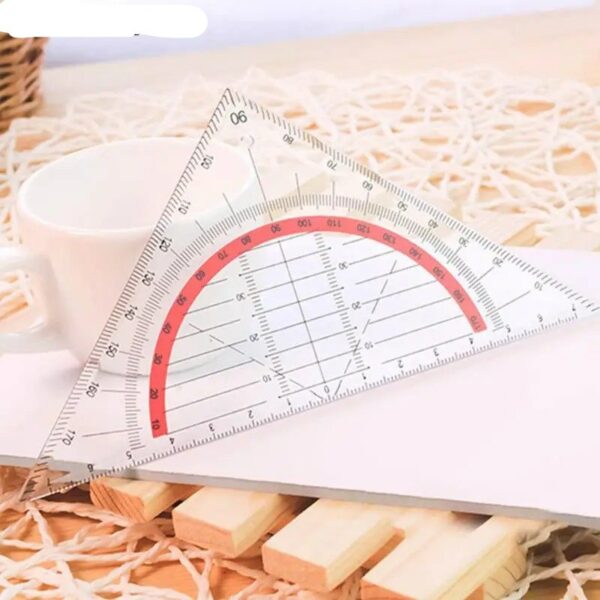 Functional Plastic Triangle Ruler Patchwork Measurment Kids School For Patchwork Angle Tools Stationery Ruler