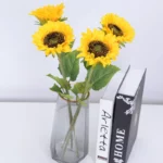 Artificial Sunflower Flower 46cm Highly Realistic Silk Daisies for Home Flower Arrangement Wedding Party Sunflower Decoration
