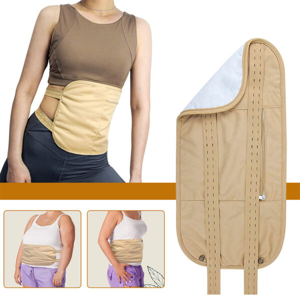 Neck Organic Castor Oil Compression Wrap Aid Sleep Improve Digestion Reusable Body Massage Tool
