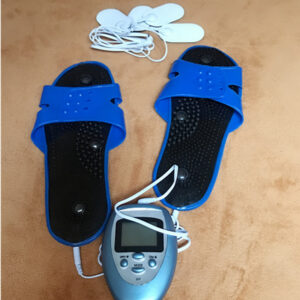Mini Electric Pulse Therapy Body Massage Machine E-stim Set Relax Stiff Sore Muscle Pain Relief Foot Slippers Electrodes Pads