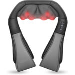 Shiatsu Back Shoulder and Neck Massager U Shape Electric Full Body Massager with Heat Deep Tissue Kneading Pillow Massage