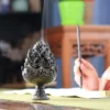 Alloy Incense Burner, Metal Antique Incense Burner Decoration, Incense Burner, Yoga, Meditation