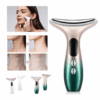 Neck and facial beauty device, 4-color LED photon therapy, tighten skin, reduce double chin, eliminate wrinkles, skincare tool