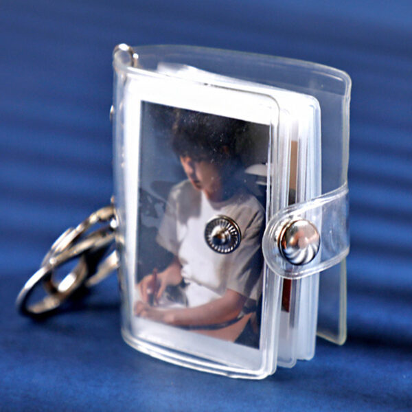 Mini Album Book Bag Accessories Pendant Creative Keychain Card Holder Card Bag Photo Holder With Keychain