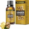 Natural Ginger Oil Slimming Essential Oils Fat BurnThin Leg Waist Slim Massage Oil Full Body Slim Plant Massage Oils Anti Aging