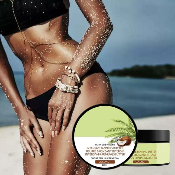 Intensive Tanning Luxe Gel Coconut Oil Tanning Cream Sun Tanner Body Face Bronzer Self Tanners Cream Tanning Accelerator