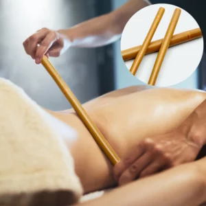Natural Bamboo Massage Stick Wood Therapy Stick Gua Sha Massage Wood Therapy Tools for Body Contour Cupping Gua Sha Massager