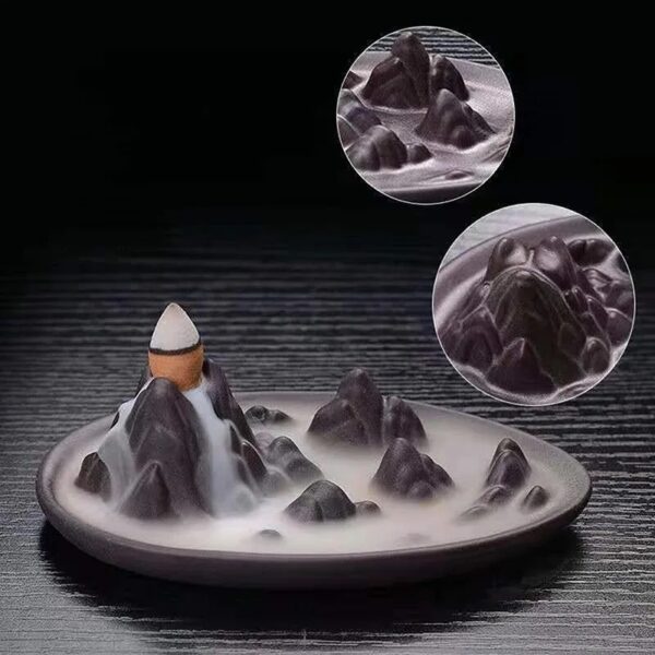 Incense Burner Ceramic Backflow Censer Backflow Aromatherapy Incense Censer Holder For Home Reading Room Ornaments