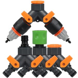 Garden Tap Water Splitter  Female Thread Hose Y Type Watering Adjustable Switch Water Controller Valve