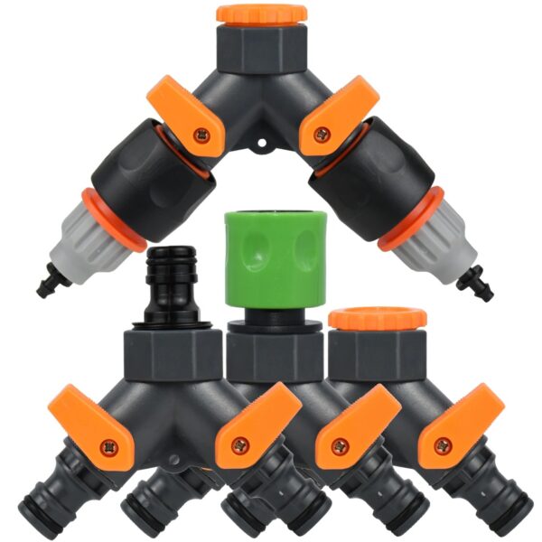Garden Tap Water Splitter  Female Thread Hose Y Type Watering Adjustable Switch Water Controller Valve