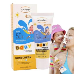Outdoor Children Sunscreen Refreshing Oil Free Sun Protector Mild Non-irritating UV Resistance Body Lotion Cream