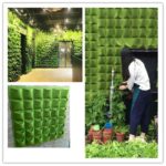 Pockets Green Plant Growing Bag Planter Vertical Garden Vegetable Living Garden Bag Planter Growing Bags Flowers Supply