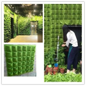 Pockets Green Plant Growing Bag Planter Vertical Garden Vegetable Living Garden Bag Planter Growing Bags Flowers Supply