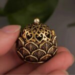 Decorative Incense Burner Copper Incenser Holder Censer Desktop Ornament For Shop Office Home