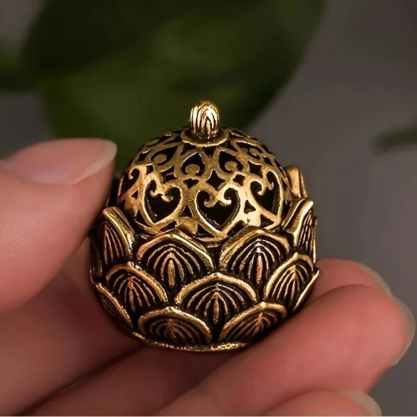 Decorative Incense Burner Copper Incenser Holder Censer Desktop Ornament For Shop Office Home