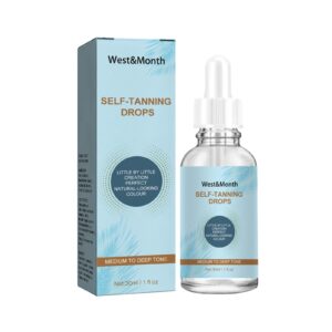 Drops Face Self Tanner For Facial Skin 30ml Bronzing Body Drops Tanning Water Color Correcting Self Tan Drop