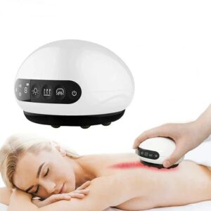 Electric Cupping massager LCD Display Guasha Scraping EMS Body massager Vacuum Cans Suction Cup IR Heating Fat Burner Slimming