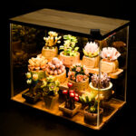 Block Flower Succulents Potted Building Blocks FIT for 10309 Romantic Kit Assembly Bricks Toys For Kids