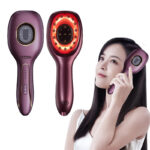 Electric Massage Comb LED Light Photon Therapy Vibration Scalp Head Massager Anti Hair-loss Nourishing Hair Regrowth Device