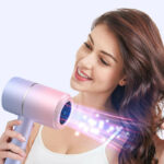 High-power Blue Light  Constant Temperature Negative Ion Ultra-quiet Hot And Cold Wind Hair Dryer