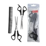 Household Hairdressing Scissors Thinning Shears Hair Cutting Barber Scissors Flat Tooth Scissor Comb 3pcs Set Hair Styling Tools