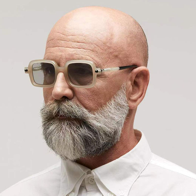 Fashion Square Sunglasses For Women Men Vintage Brand Designer Punk Sun Glasses Clear Lens Mirror