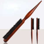 Professional Teasing Back Hair Brushes Boar Bristle Wood Slim Line Comb Hairbrush Extension Hairdressing Styling Tools DIY