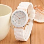 Fashion Women Silicone Quartz Watch Ladies Clock Trend Students White Jelly Watches Gifts for Girls