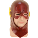 The Flash Mask DC Barry Allen Mask Cosplay Costume Prop Halloween Red Full Head Latex Party Masks Adult