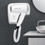 Hair Dryer With Socket Wall Mounted Hot Cold Wind Low Noise for Bathroom Toilet