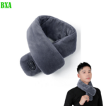 Electric Heating Scarf Gears Heating 4 Modes Massage Ajustable Winter Warm USB Rechargeable Neckerchief Plush Collar