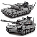 Main Battle Tank Military Challenger Leopard Soldier Police Building Blocks Bricks Kids Children Toys Gifts