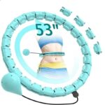 Weighted Hula Circle Hoops for Adults Weight Loss Plus Size for Adults Smart Exercise  Adjustable with Detachable Knots