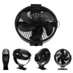 Powered Stove Fan With Cover Log Wood Burner Eco Quiet Large Air Volume Fireplace Fan Efficient Heat Distribution